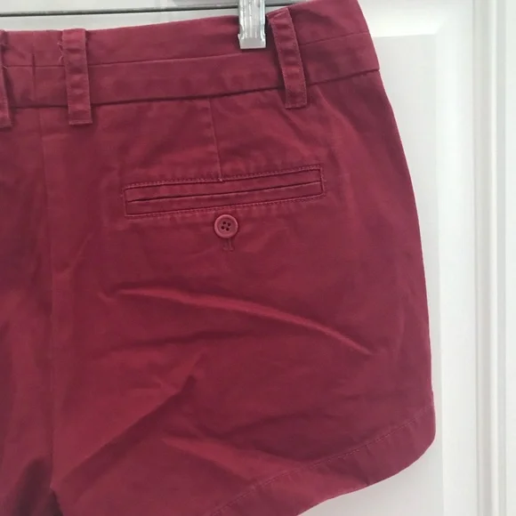 J. CREW Weathered Classic Twill Dark Red Chino SHORTS - Picture 6 of 8